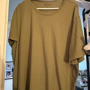 Madewell Green Short Sleeve Tee